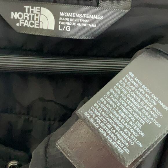 The North Face Button Down Black Womens Large Puffer Vest - Picture 7 of 9